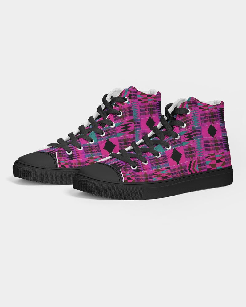 Custom Kente Sneakers - Fuscia