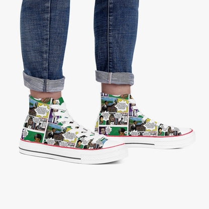 Black History Heroes High-Top Canvas Shoes