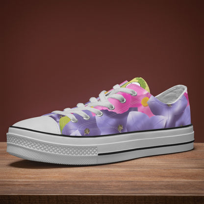 Low Canvas Shoes- Floral Fields