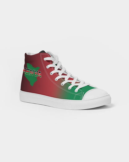 Kenya Flag Women's Hightop - White