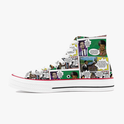 Black History Heroes High-Top Canvas Shoes