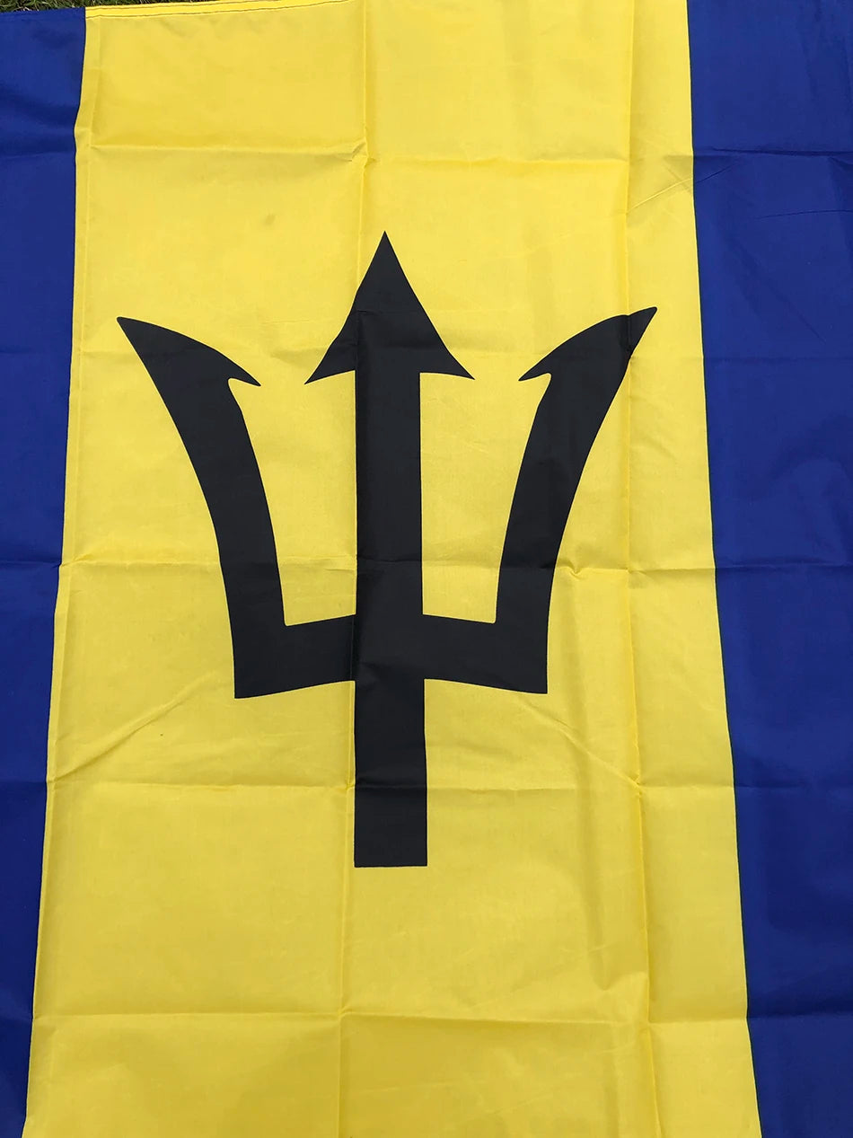 Barbados Flag  (3ftx5ft) *free shipping*