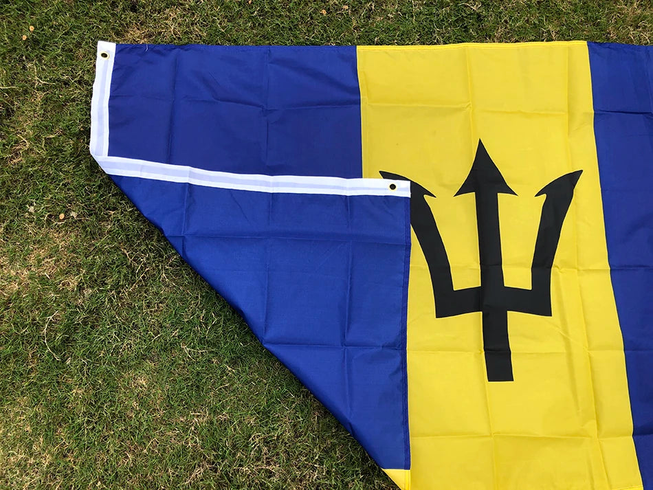 Barbados Flag  (3ftx5ft) *free shipping*