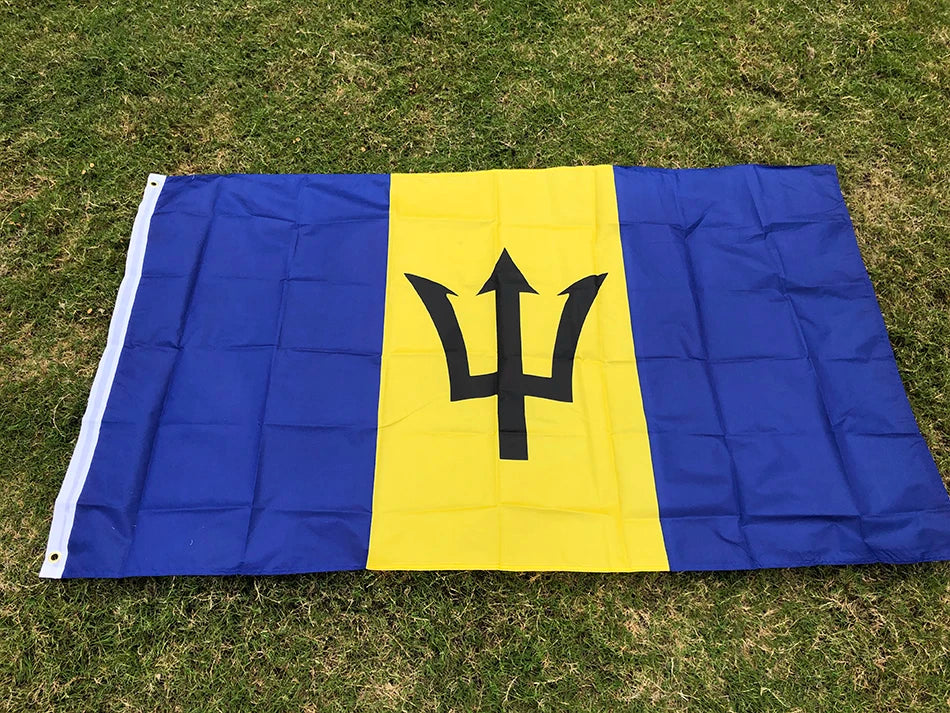 Barbados Flag  (3ftx5ft) *free shipping*