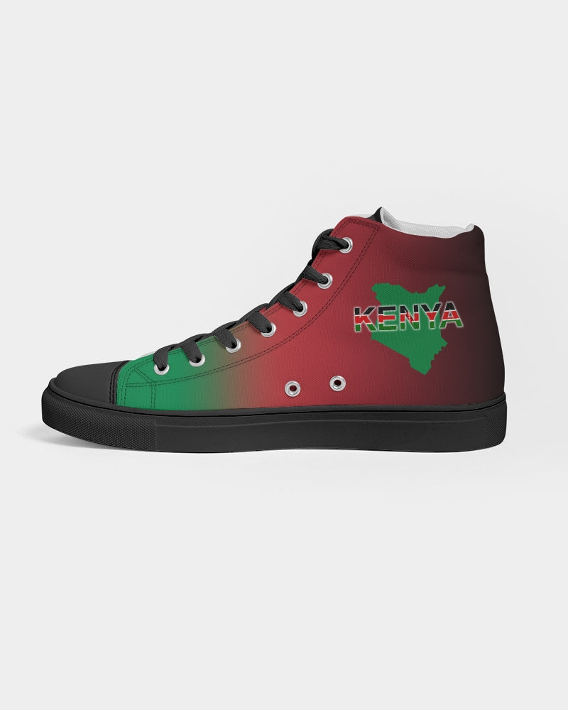 Kenya Flag Women's Hightop  - Black