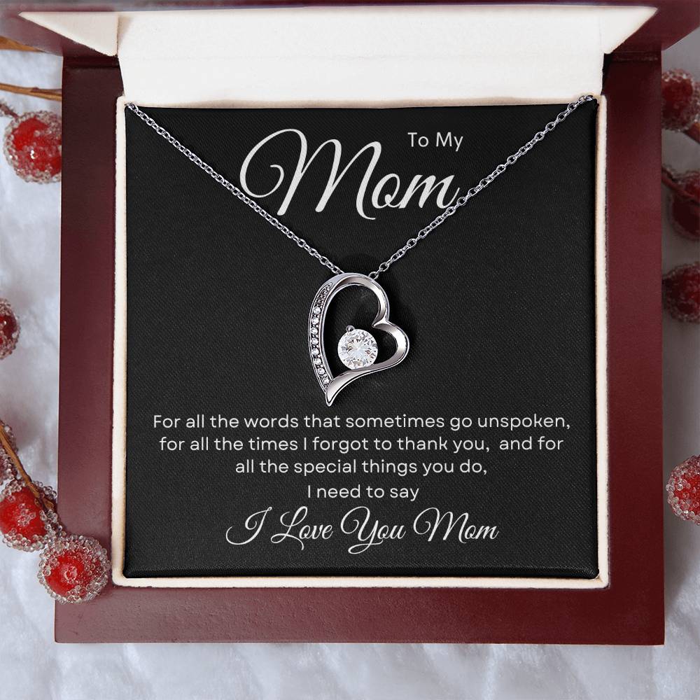 To My Mom Necklace Forever Love Necklace