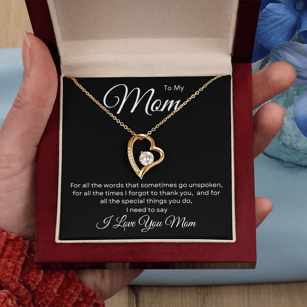 To My Mom Necklace Forever Love Necklace