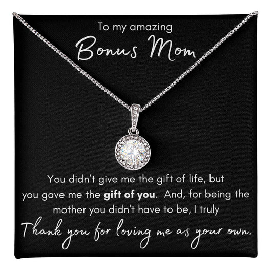 Bonus Mom, Step Mom, Step Mother, Mother In Law, Wedding Gift Necklace