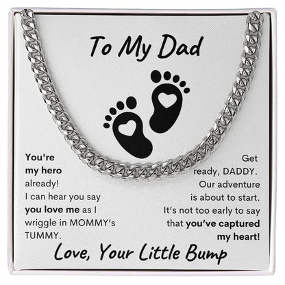 Daddy To Be Keepsake Gift, From Baby Bump, New Father, Father To Be ,Expectant Dad, First Father's Day for New Dad, Ultrasound Present