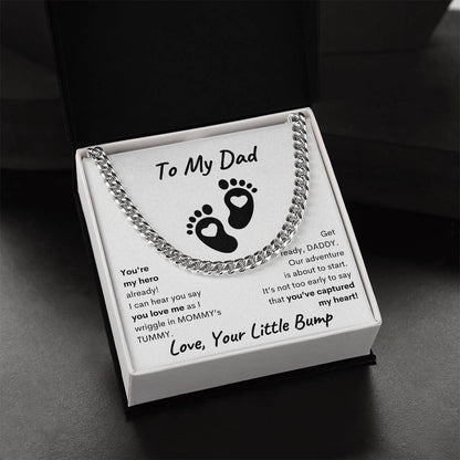 Daddy To Be Keepsake Gift, From Baby Bump, New Father, Father To Be ,Expectant Dad, First Father's Day for New Dad, Ultrasound Present