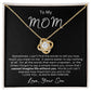 To My Mom Necklace, Mama, Gift From Son For Birthday, I Love Mom Mother Day Gift