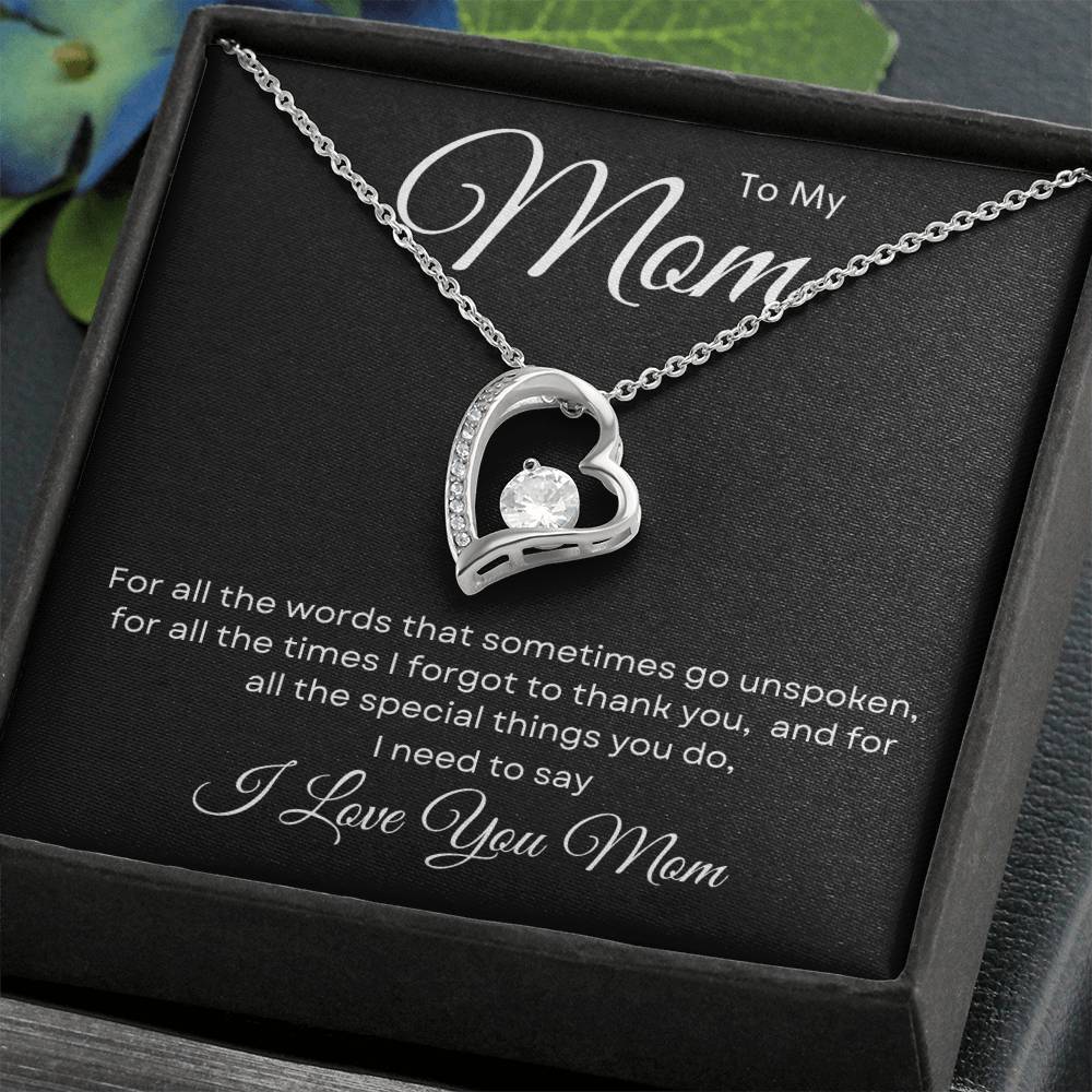 To My Mom Necklace Forever Love Necklace