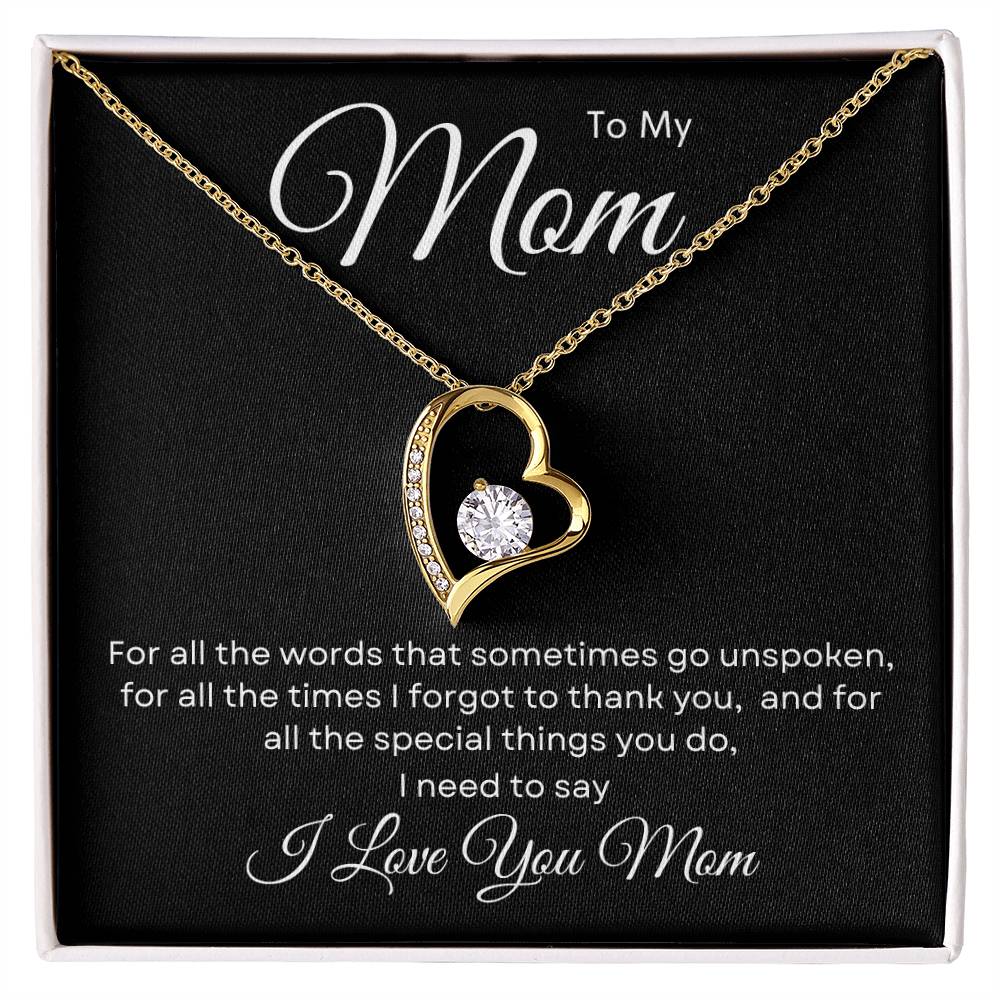 To My Mom Necklace Forever Love Necklace