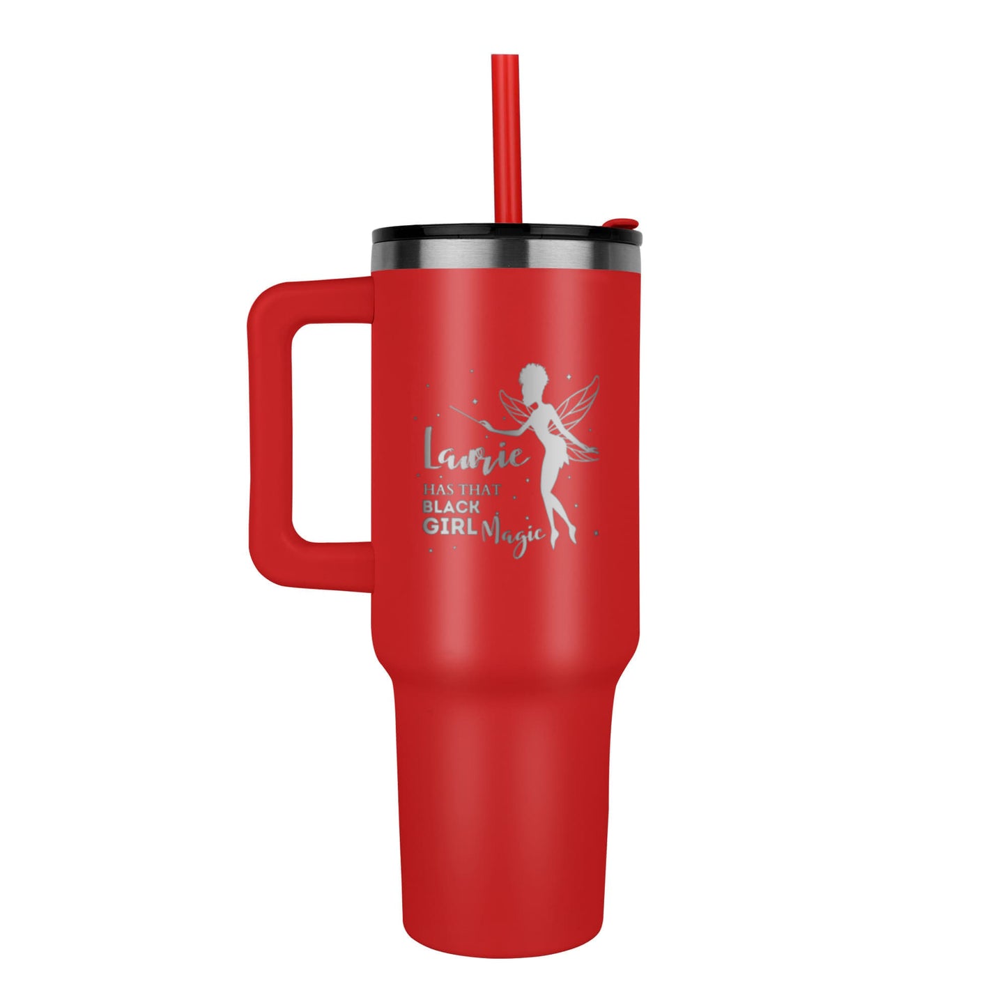 Black Girl Magic™ 40oz Engraved Tumbler — Personalized Stainless Steel Keepsake
