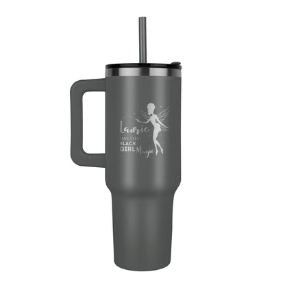 Black Girl Magic™ 40oz Engraved Tumbler — Personalized Stainless Steel Keepsake
