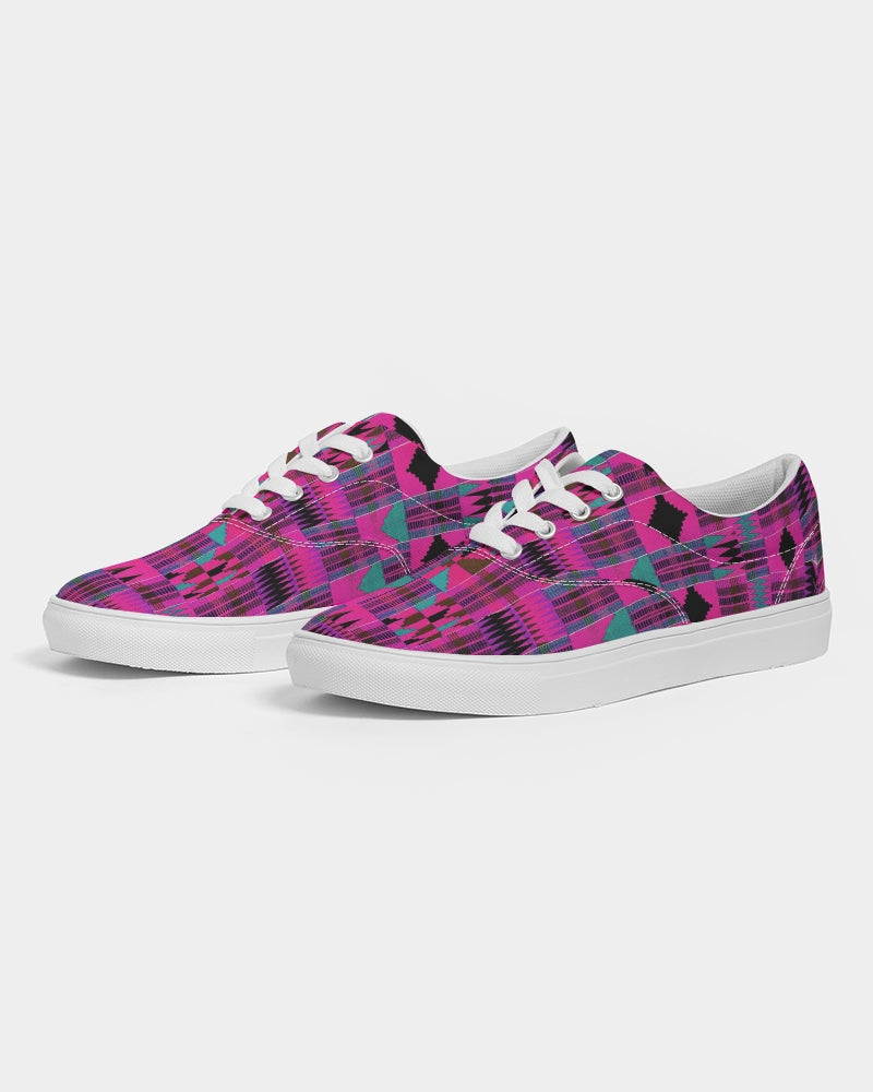 Custom Kente Sneakers - Fuscia