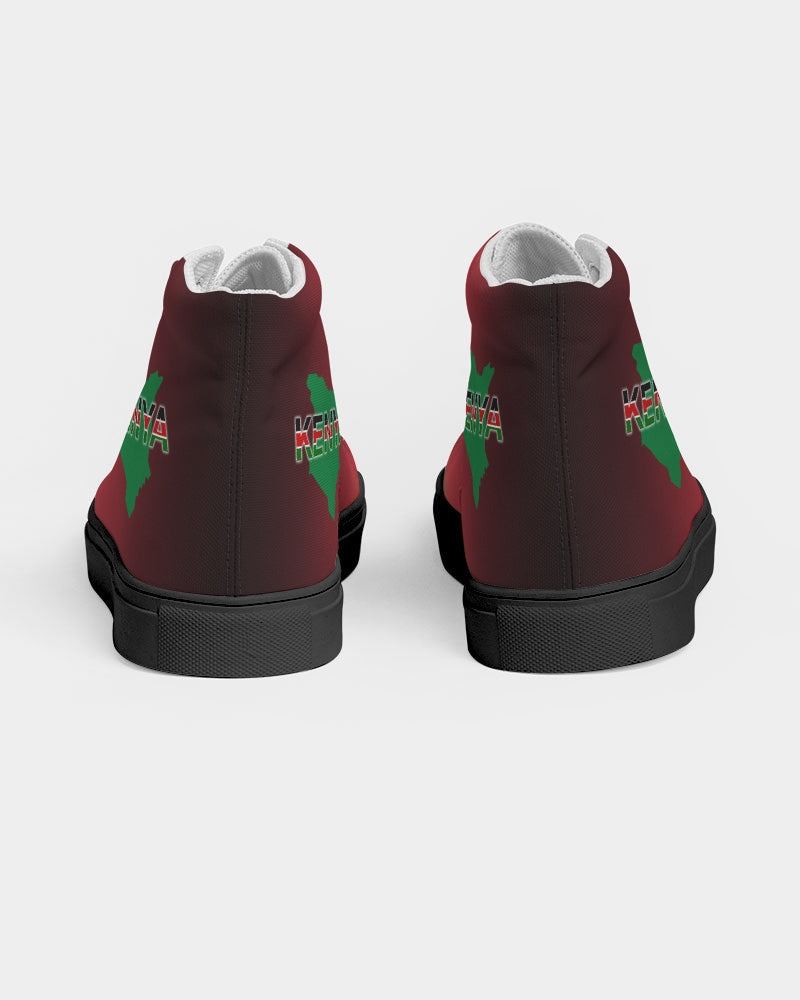 Kenya Flag Women's Hightop  - Black