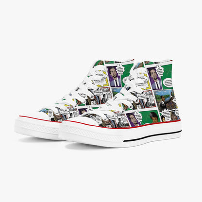 Black History Heroes High-Top Canvas Shoes