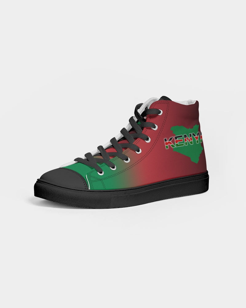 Kenya Flag Women's Hightop  - Black