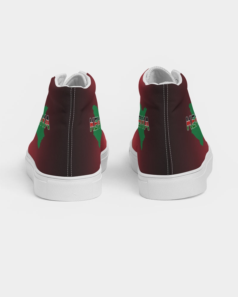 Kenya Flag Women's Hightop - White