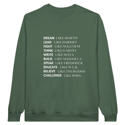 Black History Sweatshirt, White Letters (15 colors) - SALE!  20% Off at Checkout