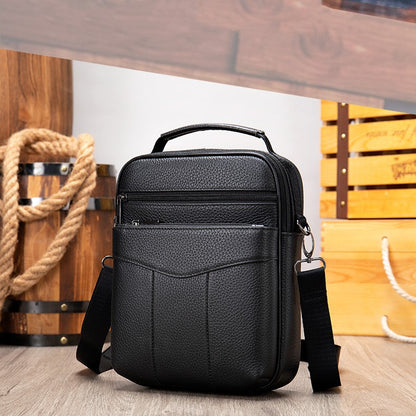 Business Leather Single-shoulder Bag