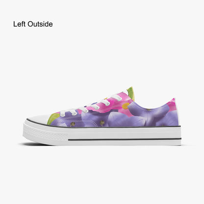 Low Canvas Shoes- Floral Fields