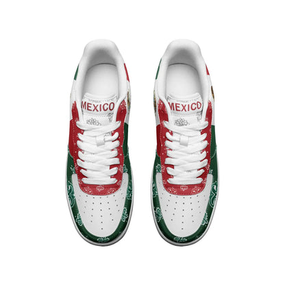 Mexico Flag Sneakers top view