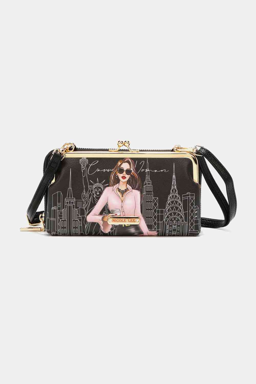 Nicole Lee Kiss Lock Crossbody Wallet (WON'T LAST!)