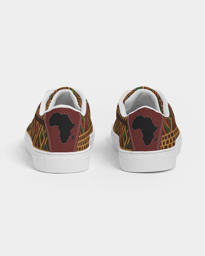 Kente African Print Men's Leather Sneaker