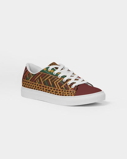 Kente African Print Men's Leather Sneaker