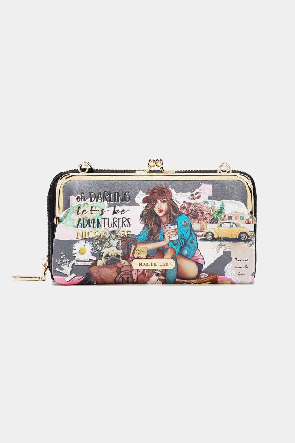 Nicole Lee Kiss Lock Crossbody Wallet (WON'T LAST!)