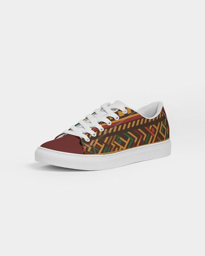 Kente African Print Men's Leather Sneaker