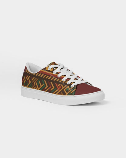 Kente 1.5 Women's Faux-Leather Sneaker -  Burgundy